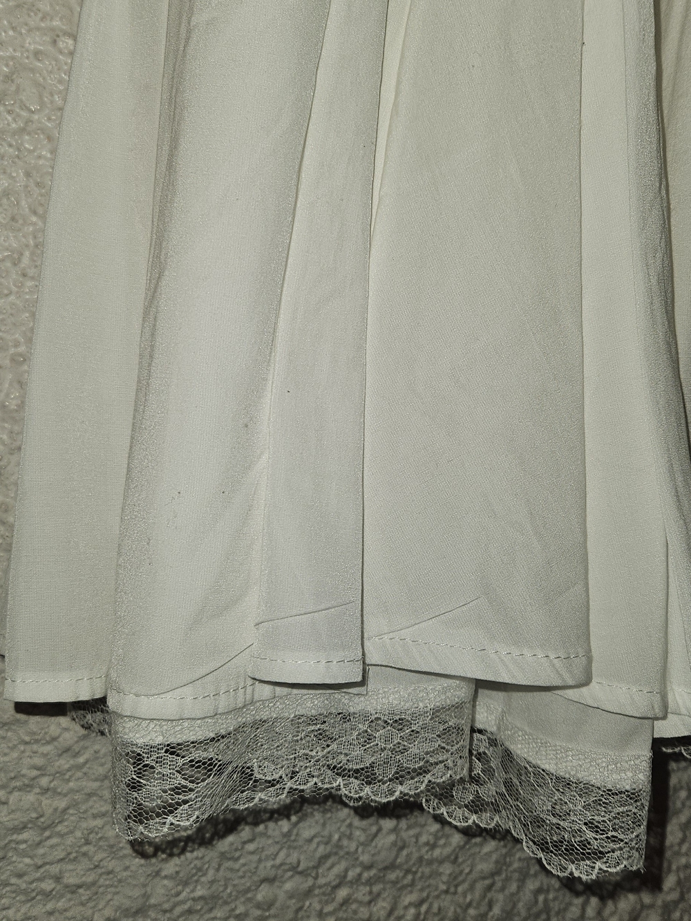 White Ruffled Sleeve Summer Dress - Picture 7 of 9